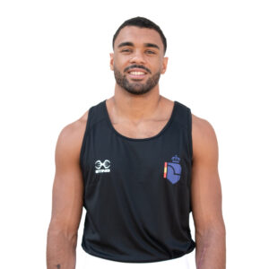 CAMISETA SIN MANGAS STING REAL FEDERACIÓN ESPAÑOLA DE BOXEO NEGRA