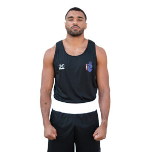 PANTALÓN CORTO NEGRO STING REAL FEDERACION ESPAÑOLA DE BOXEO