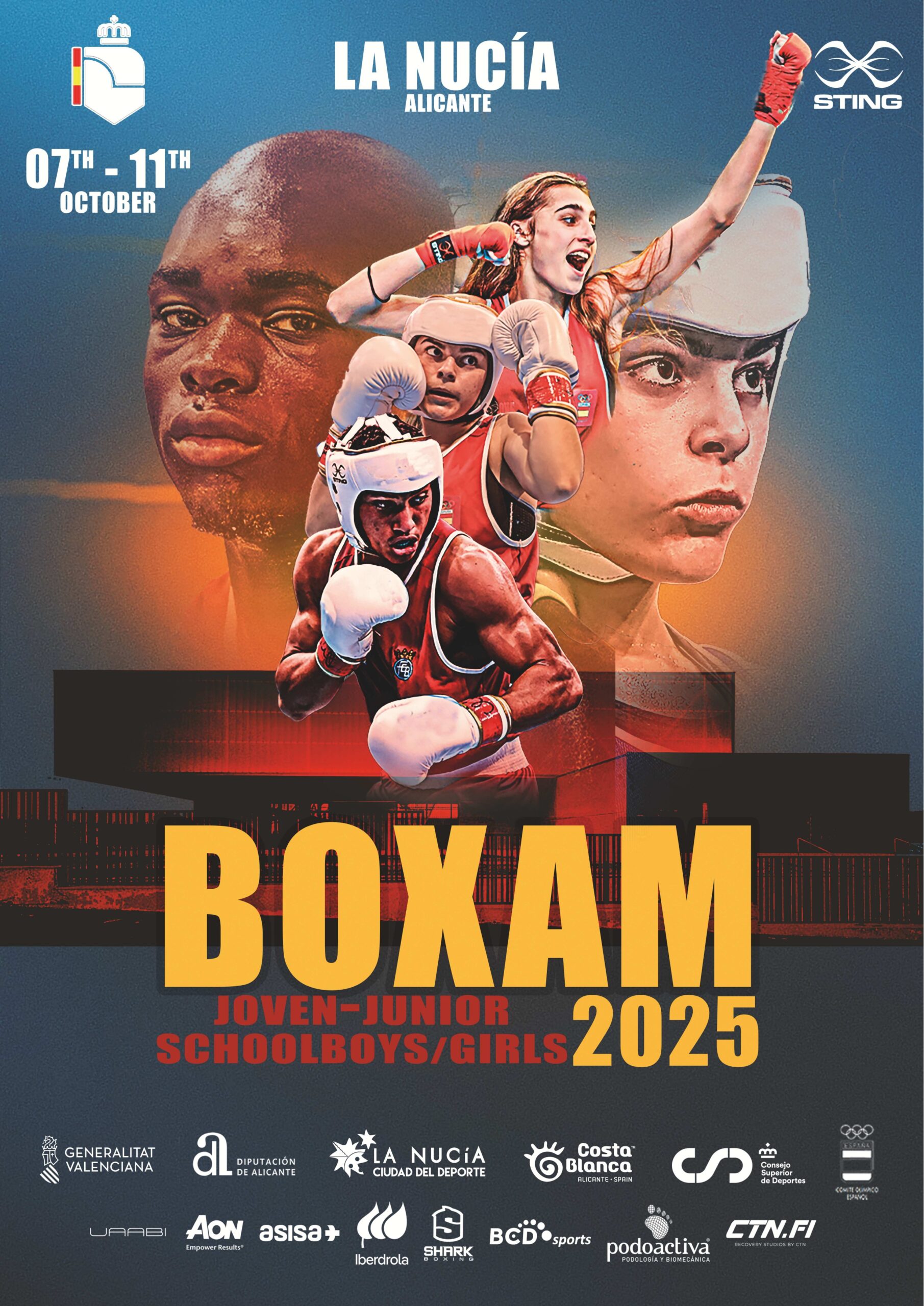 LA NUCÍA ACOGE EL TORNEO INTERNACIONAL BOXAM JUNIOR, JOVEN Y BOXEO EN EDAD ESCOLAR 2025