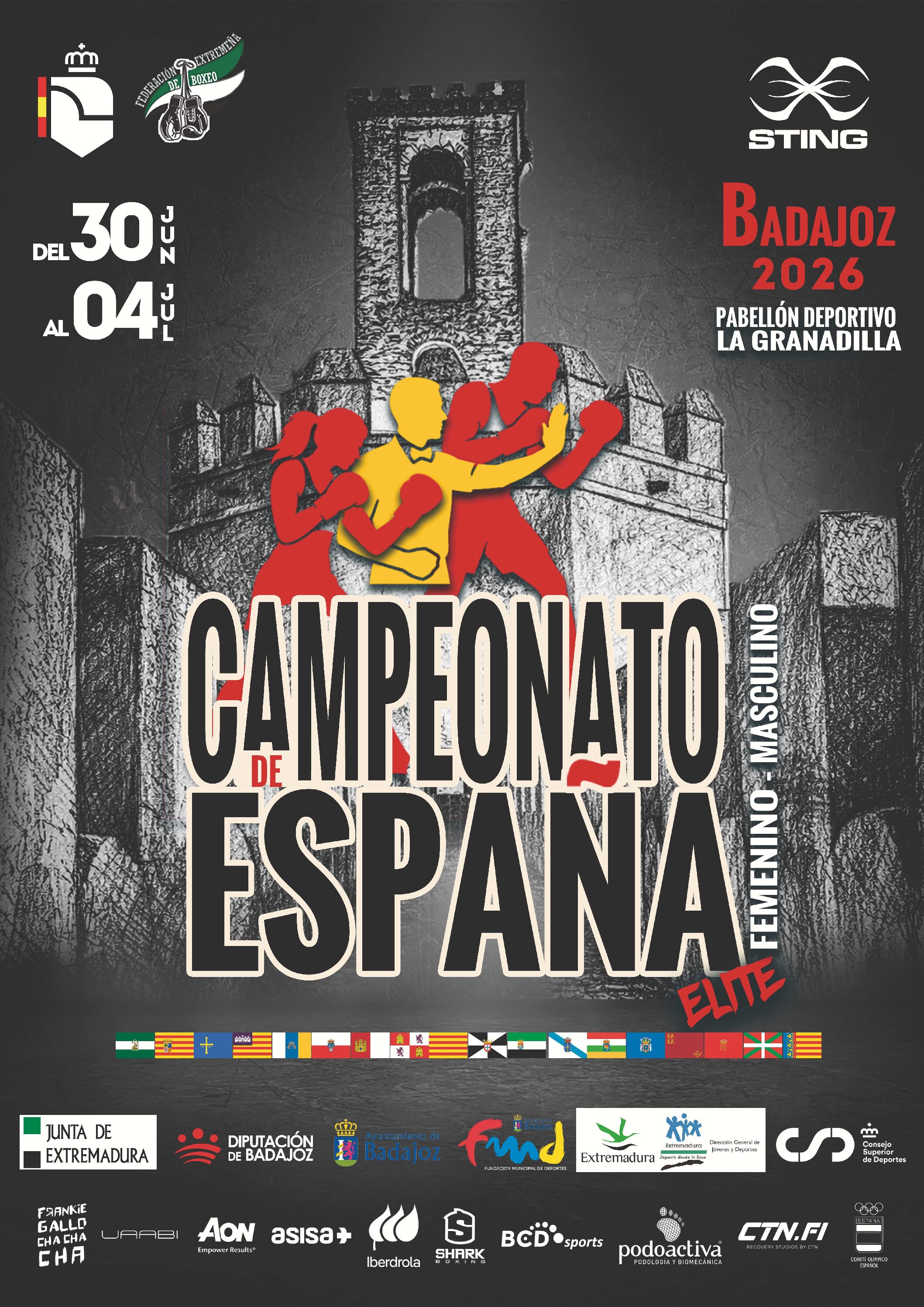 BADAJOZ ACOGERÁ LA 98º EDICIÓN DE LOS CAMPEONATOS DE ESPAÑA DE BOXEO OLÍMPICO